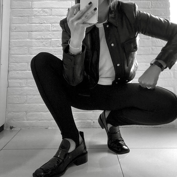 Zara genuine leather jacket moto style - Picture 14 of 14